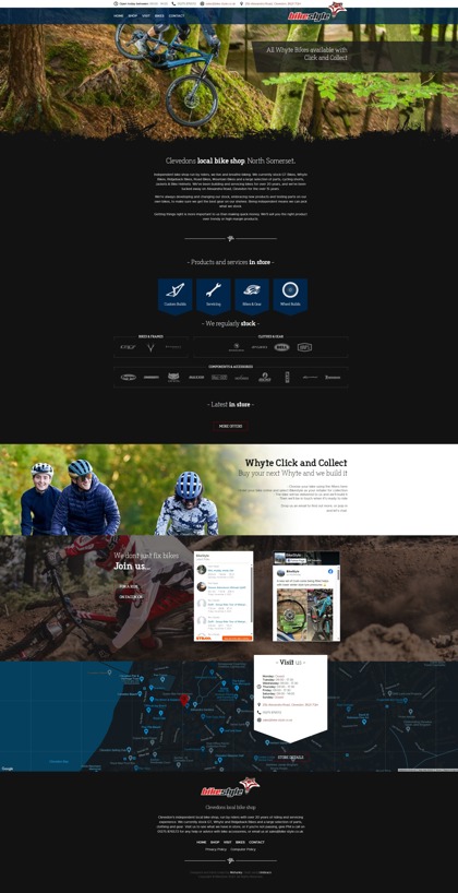 Bike Style - Case study tile graphic - Screenshot of website created by Mohunky.