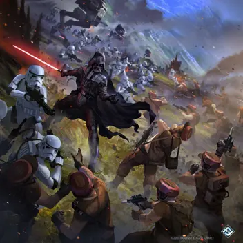 The Games Bunker - Tile Icon showing  AI generated Star Wars Legion battle