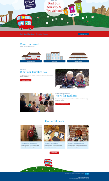 Red Bus Homepage Blurred