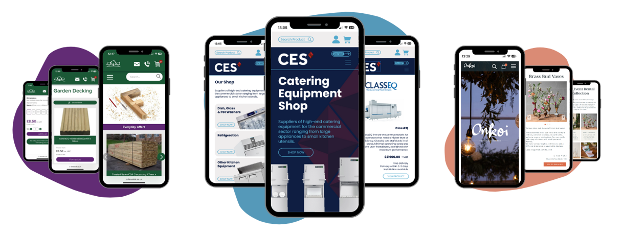 Our Services - Examples For Ecommerce Business Service Page on Mobiles